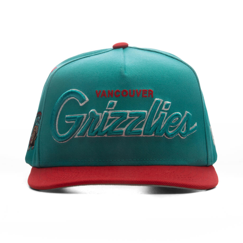 9FIFTY A Frame Curved Hardwood Classics Script Snapback Vancouver Grizzlies