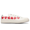 Converse x Comme Des Garcons PLAY All Star Chuck 70 Ox Multi Heart Off White
