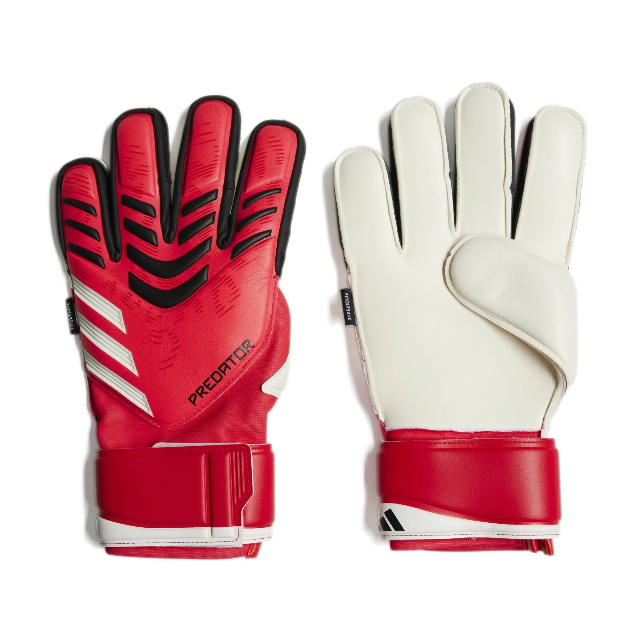 adidas Predator Match Finger save Goalkeeper Gloves Red Black