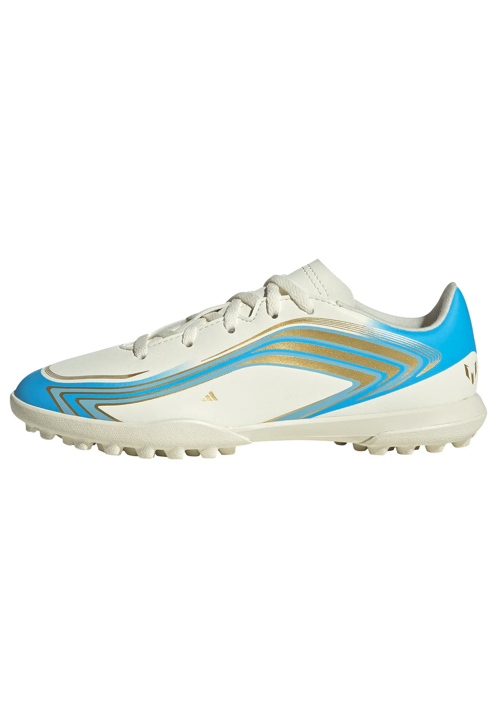 adidas F50 Messi Club Turf Youth Soccer Cleats Ivory