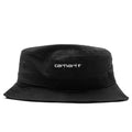 Script Bucket Hat Black White