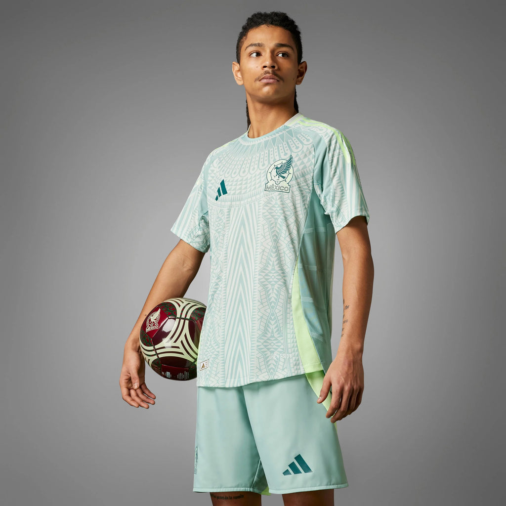 adidas Mexico Away Authentic Jersey 2024 Linen Green