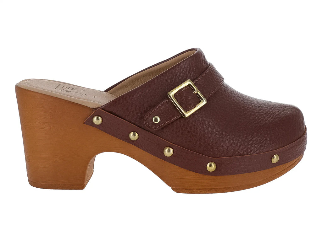 Zapatos Zuecos Luna Rosa Terracota para Mujer