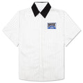 Twill Stripe Mechanic Shirt White Black