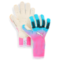 PUMA Future Ultimate NC Goalkeeper Soccer Gloves Blue Pink White
