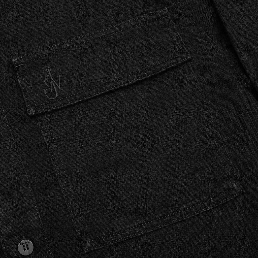 Patchwork Overshirt Black