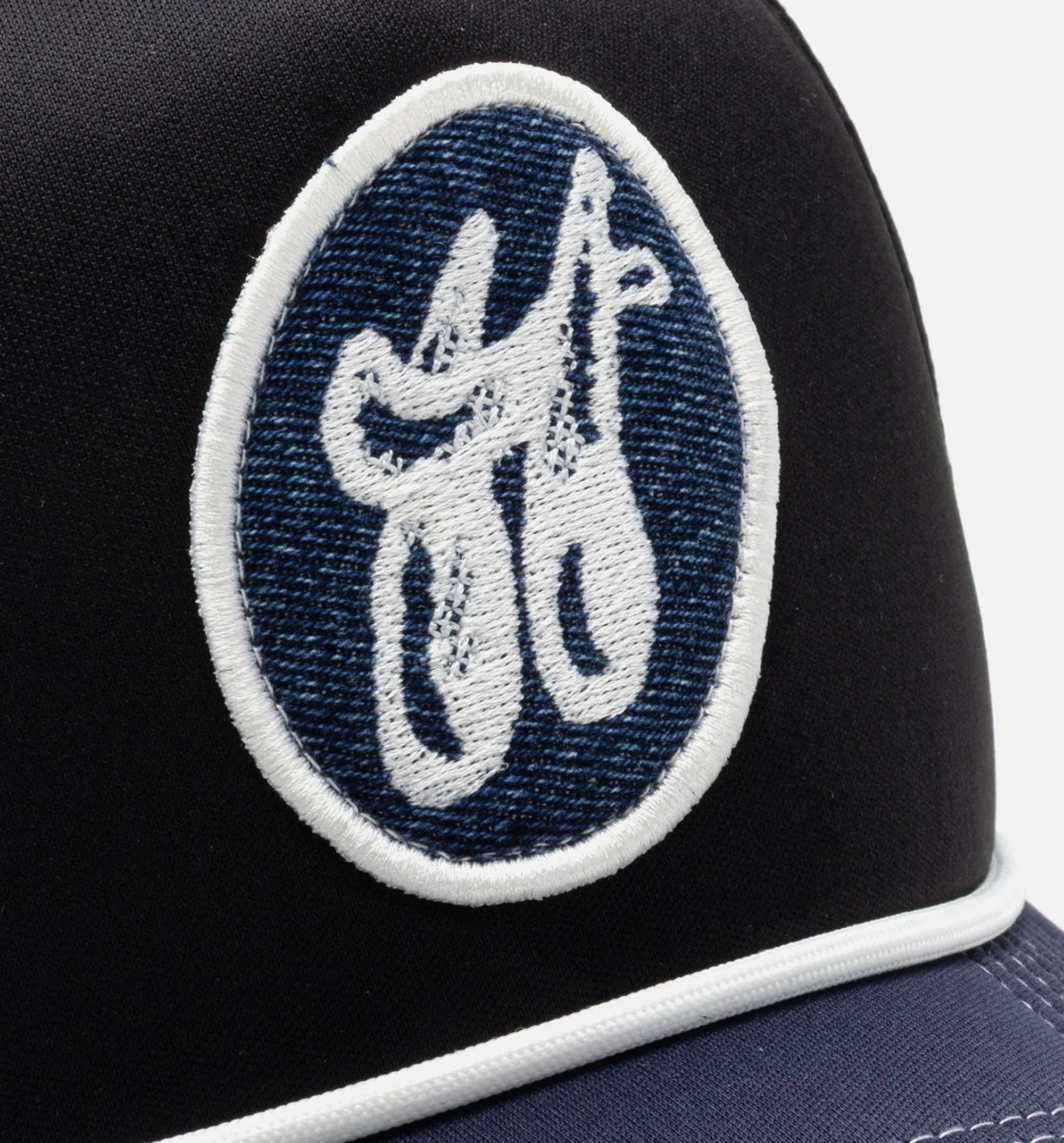 H Patch Trucker Mens Hat Black