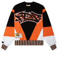 Crew Neck A Orange Black White