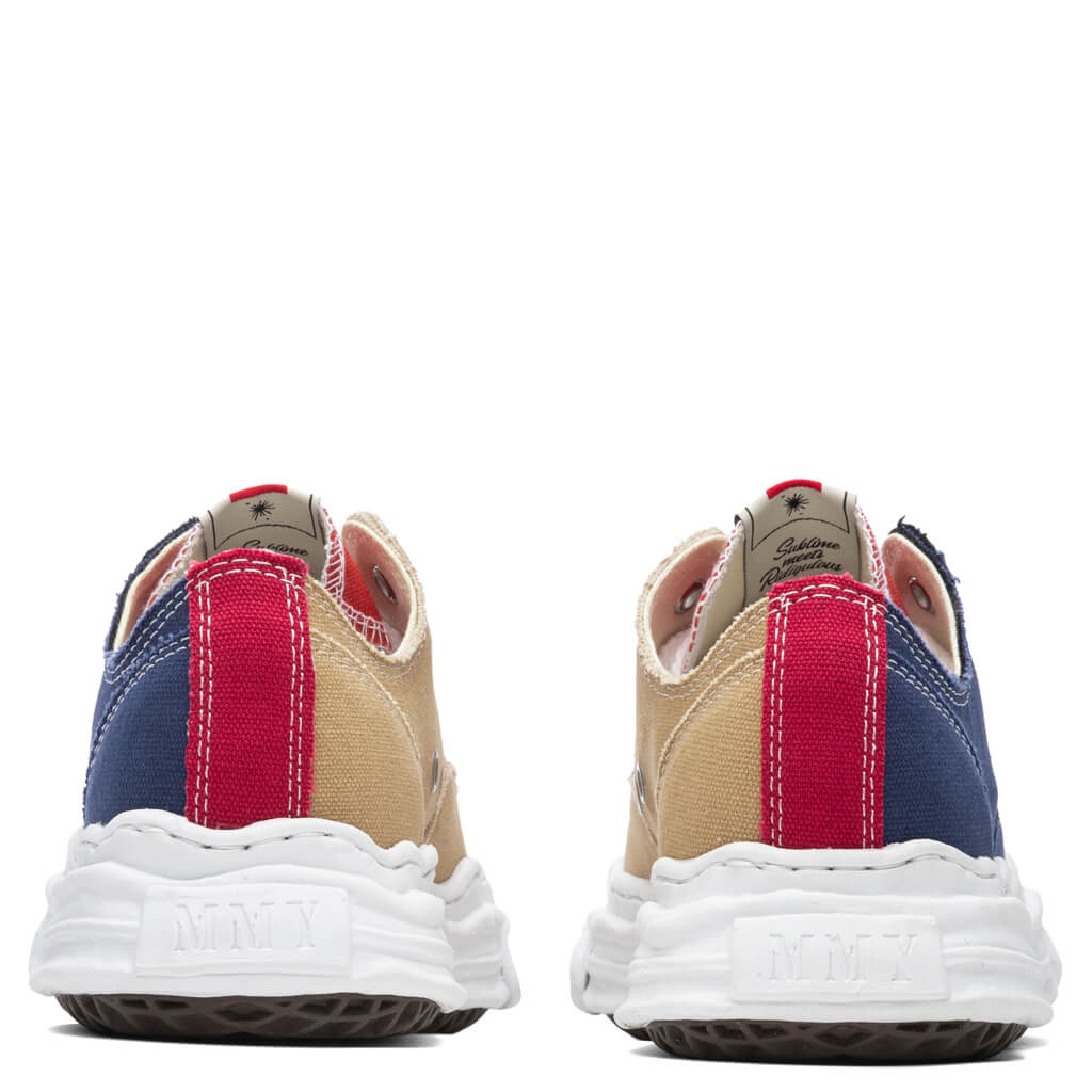 Hank Low OG Sole Toe Cap Canvas Sneaker Navy Beige