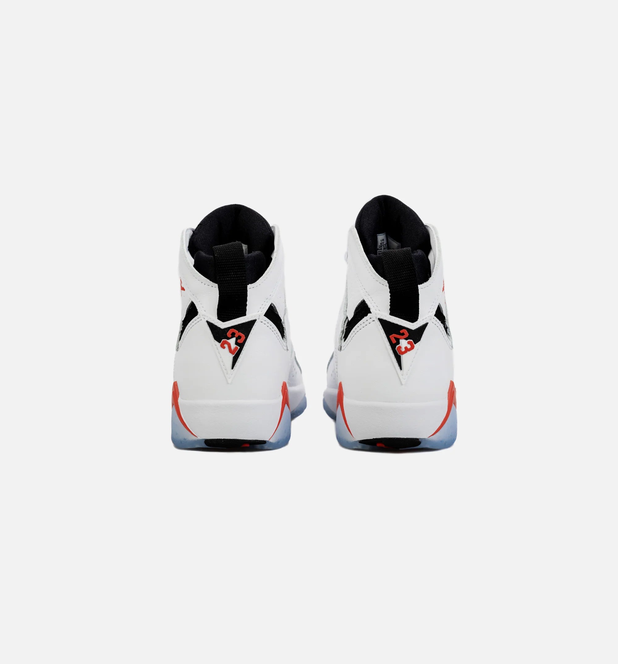 Air Jordan 7 Retro White Infrared Grade School Lifestyle Shoe White Red