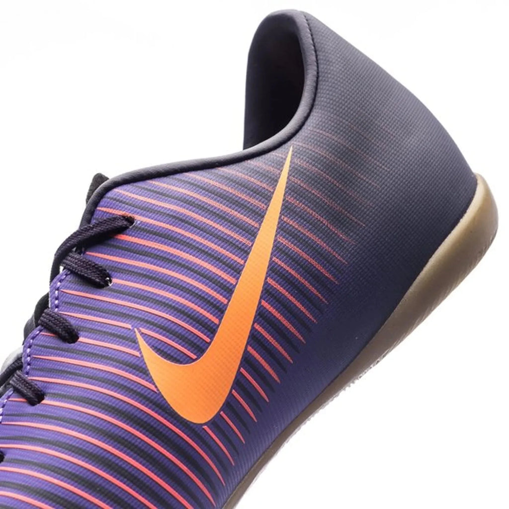 Nike Jr MercurialX Vapor XI IC Indoor Soccer Shoes Purple Orange Grape