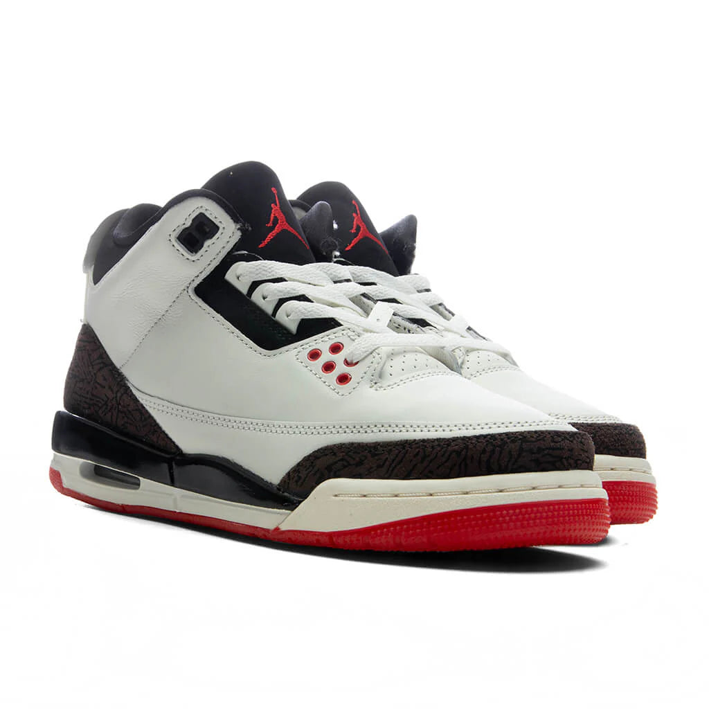 Air Jordan 3 Retro OG Worlds Best Dad GS Sail Black University Red Pale Ivory