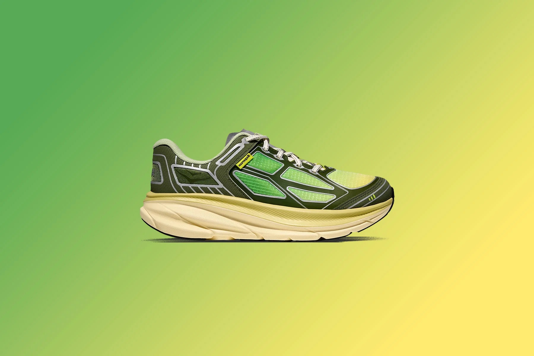 Hoka x Supervsn Clifton One9 Green Flash Limelight