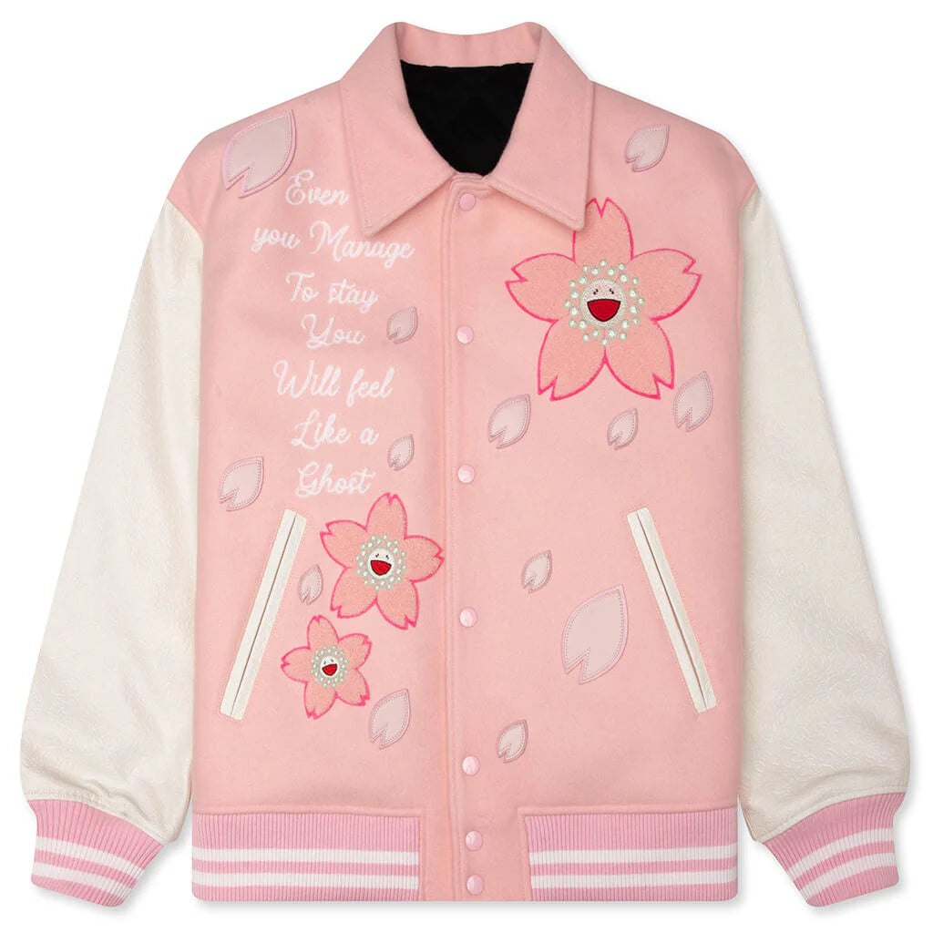 Sakura Varsity Jacket Pink