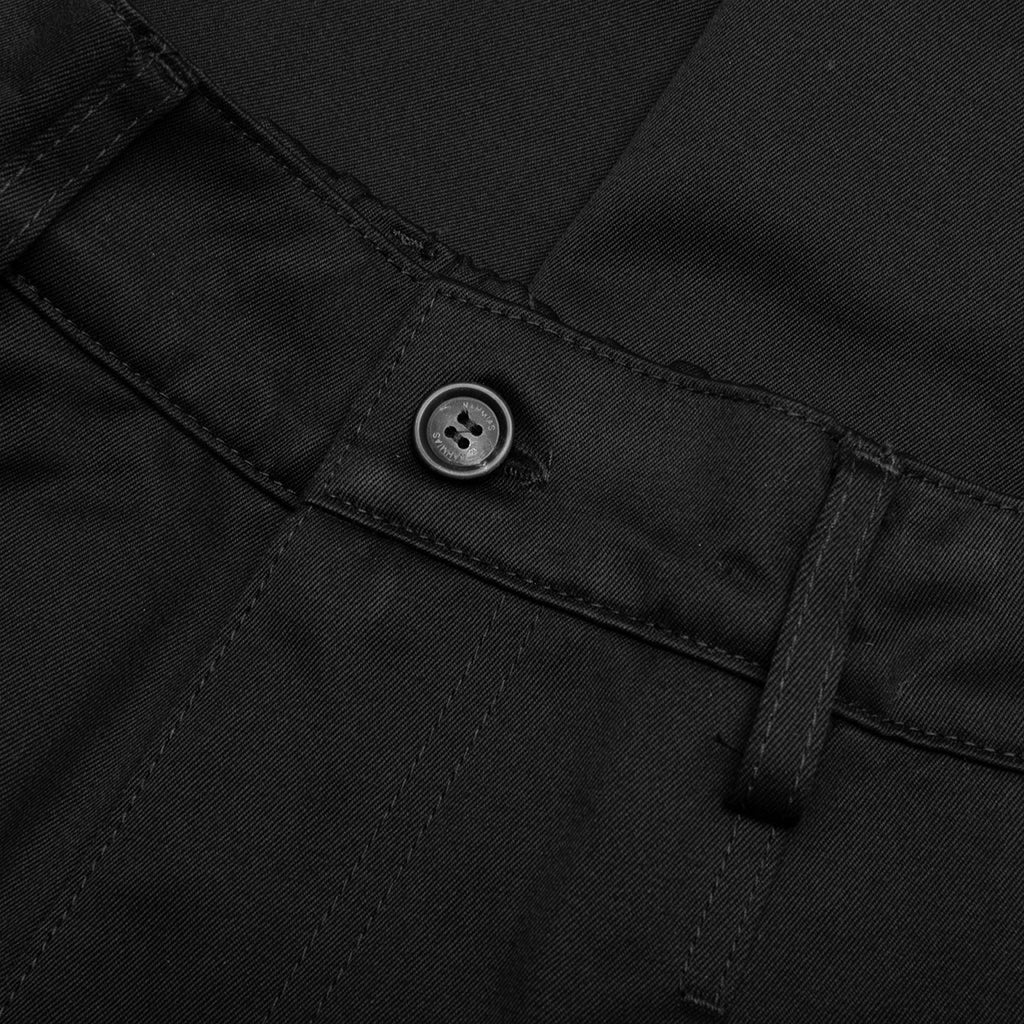 Pleated Wide Cargos Black