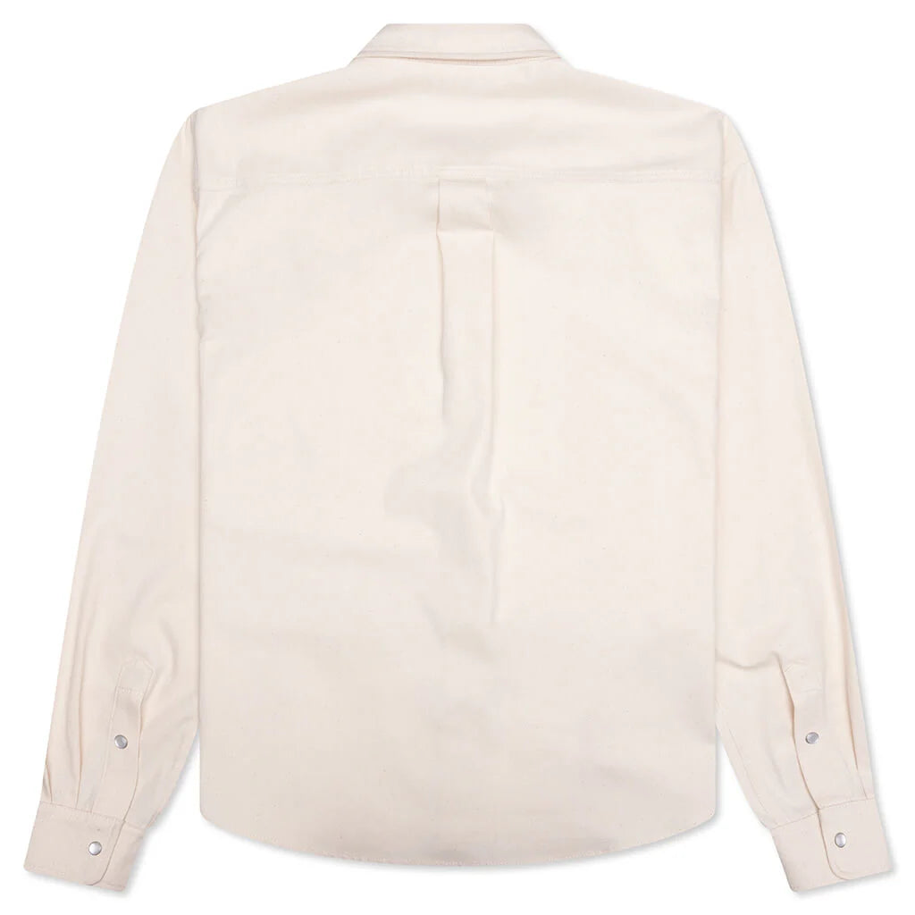 Cream Denim Shirt with Trunakaroo Plaque Bone