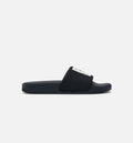 adidas by Alexander Wang Black Adilette Lycra Men Slides Black White