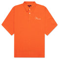 Zen Terry Boxy Polo Burnt Orange