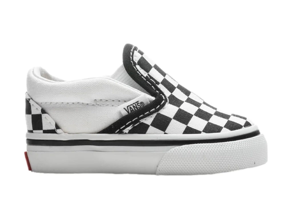 Tenis Vans Classic Slip On Cuadros Negro y Blanco para Niño