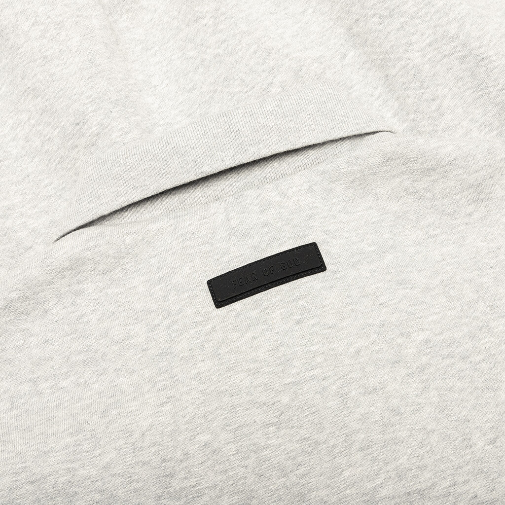 L S Polo Light Heather Grey