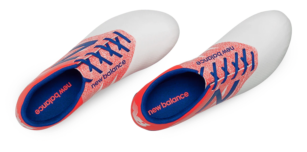 New Balance Furon Dispatch FG JR Firm Ground Soccer Cleats White Flame
