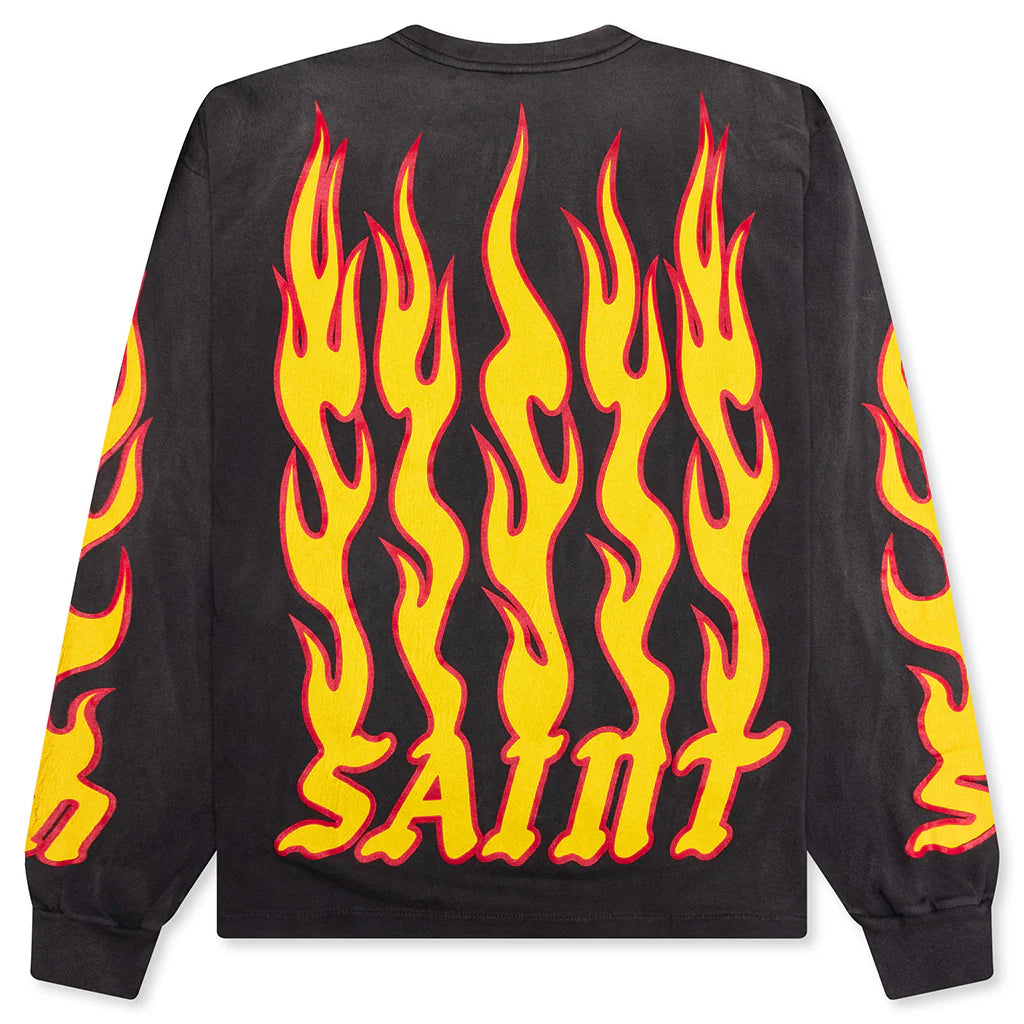 Soul on Fire L S Tee Black