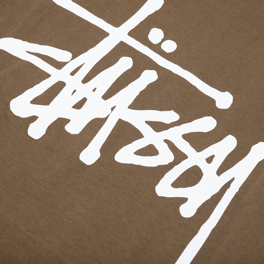 Basic Stussy Pig Dyed L S Tee Brown