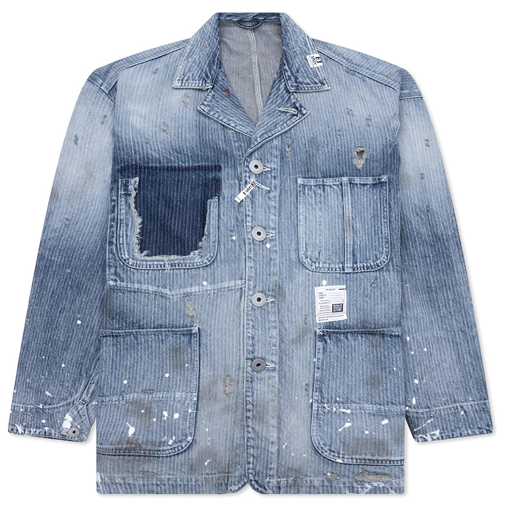 Aged Chore Jacket Indigo