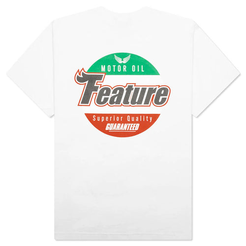 Motor Oil Tee White