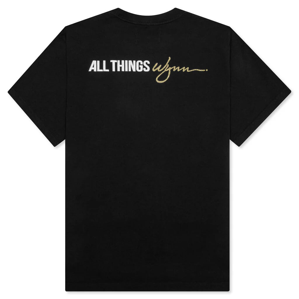 Feature x Wynn Logo Lock Up Tee Black