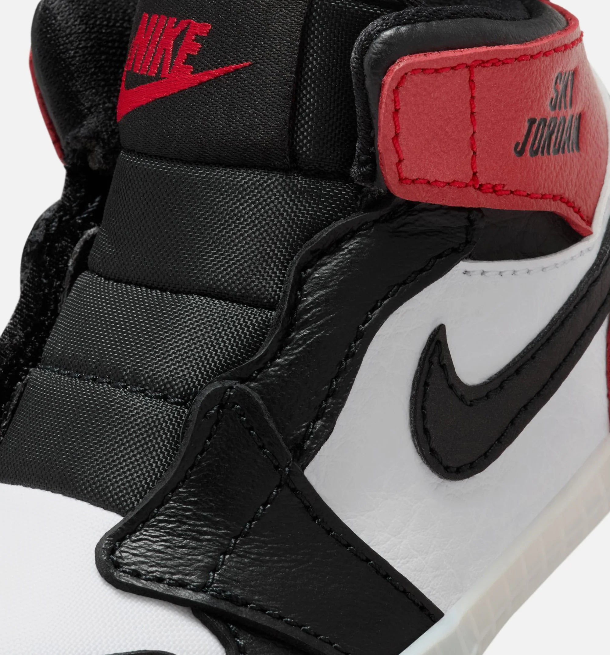 Air Jordan 1 Retro High OG Black Toe Infant Crib Lifestyle Shoe White Black Varsity Red Sail