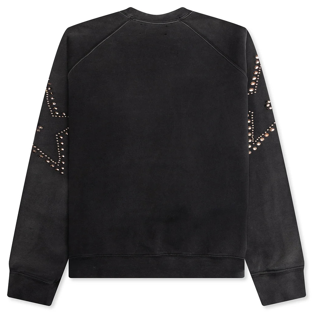 Star Studded Crewneck Black