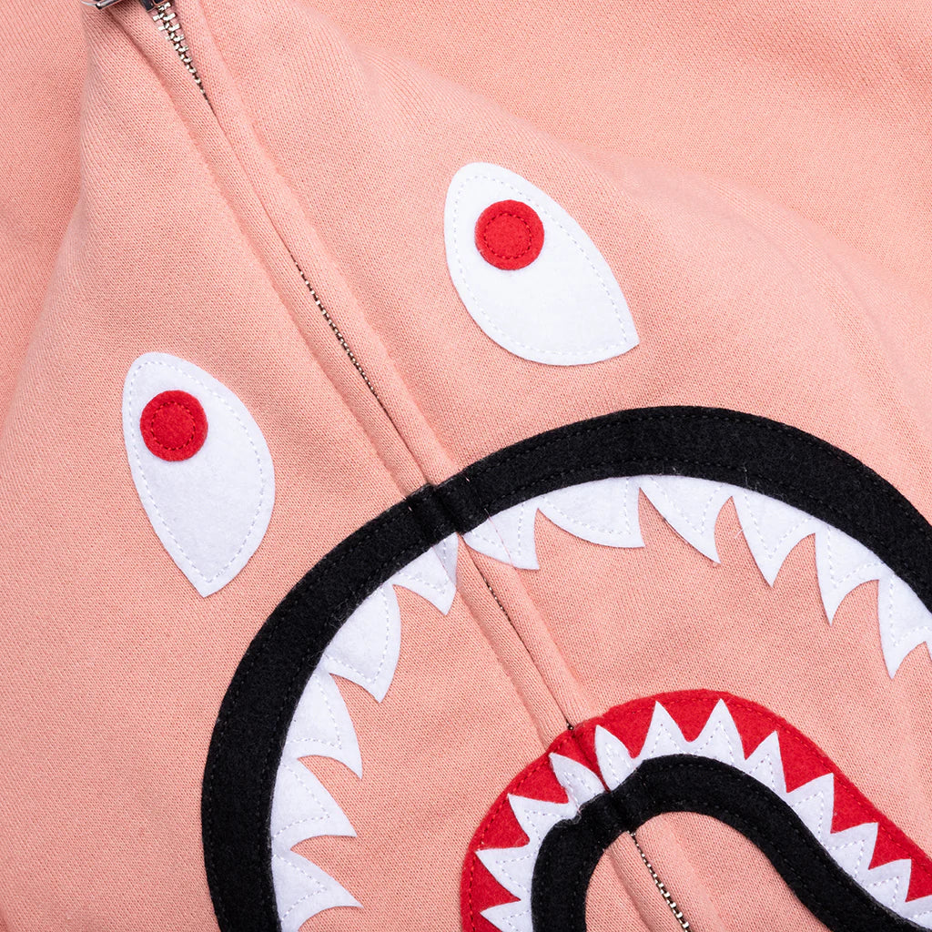 2nd Shark Full Zip Hoodie Pink