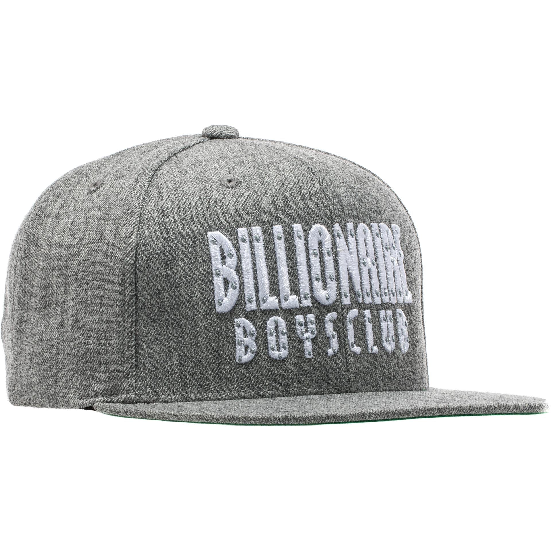 Stacked Logo Snapback Hat Grey