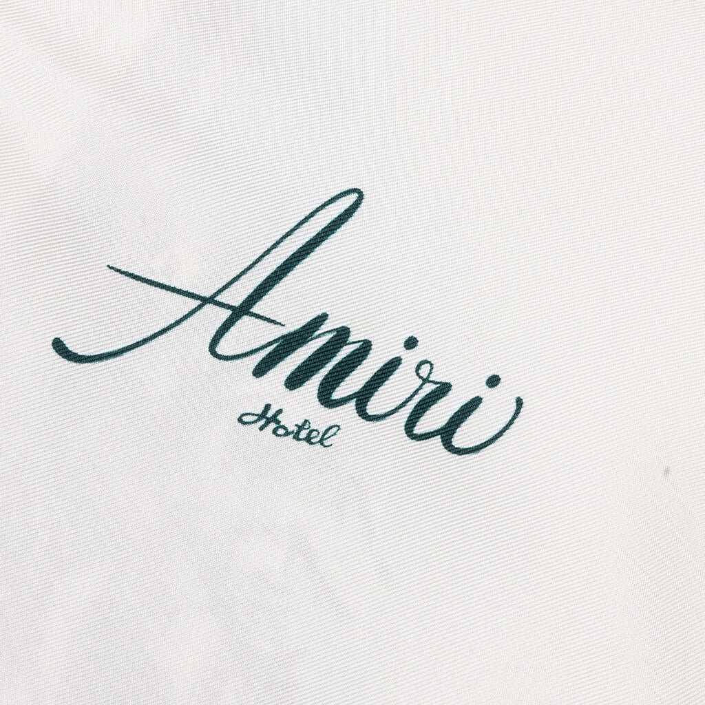 Amiri Hotel Bowling Shirt Alabaster