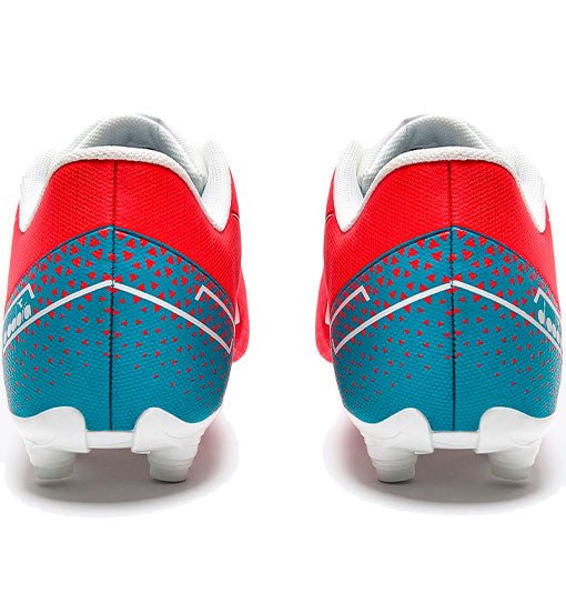 Diadora Pichichi 6 MD JR Firm Ground Soccer Cleats Fluor Red Blue