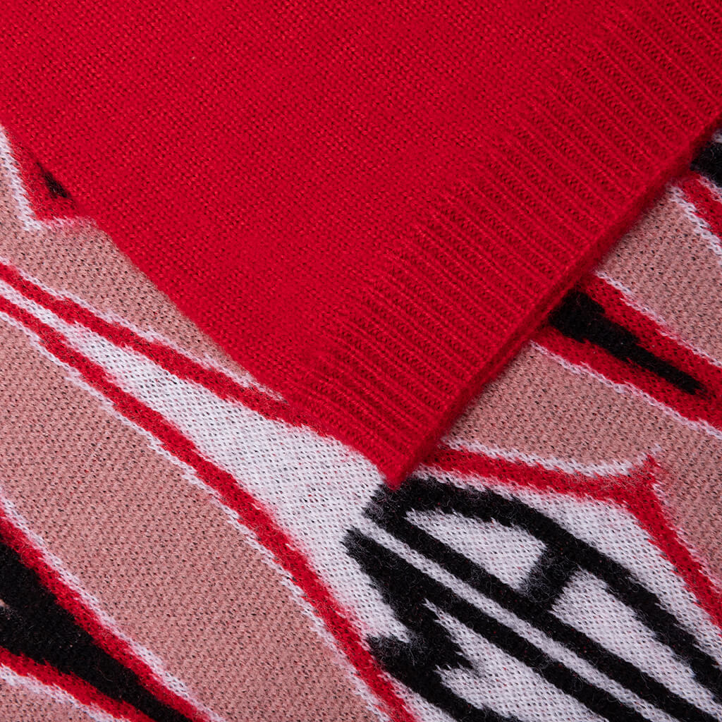 Argyle Jacquard S S Polo Red
