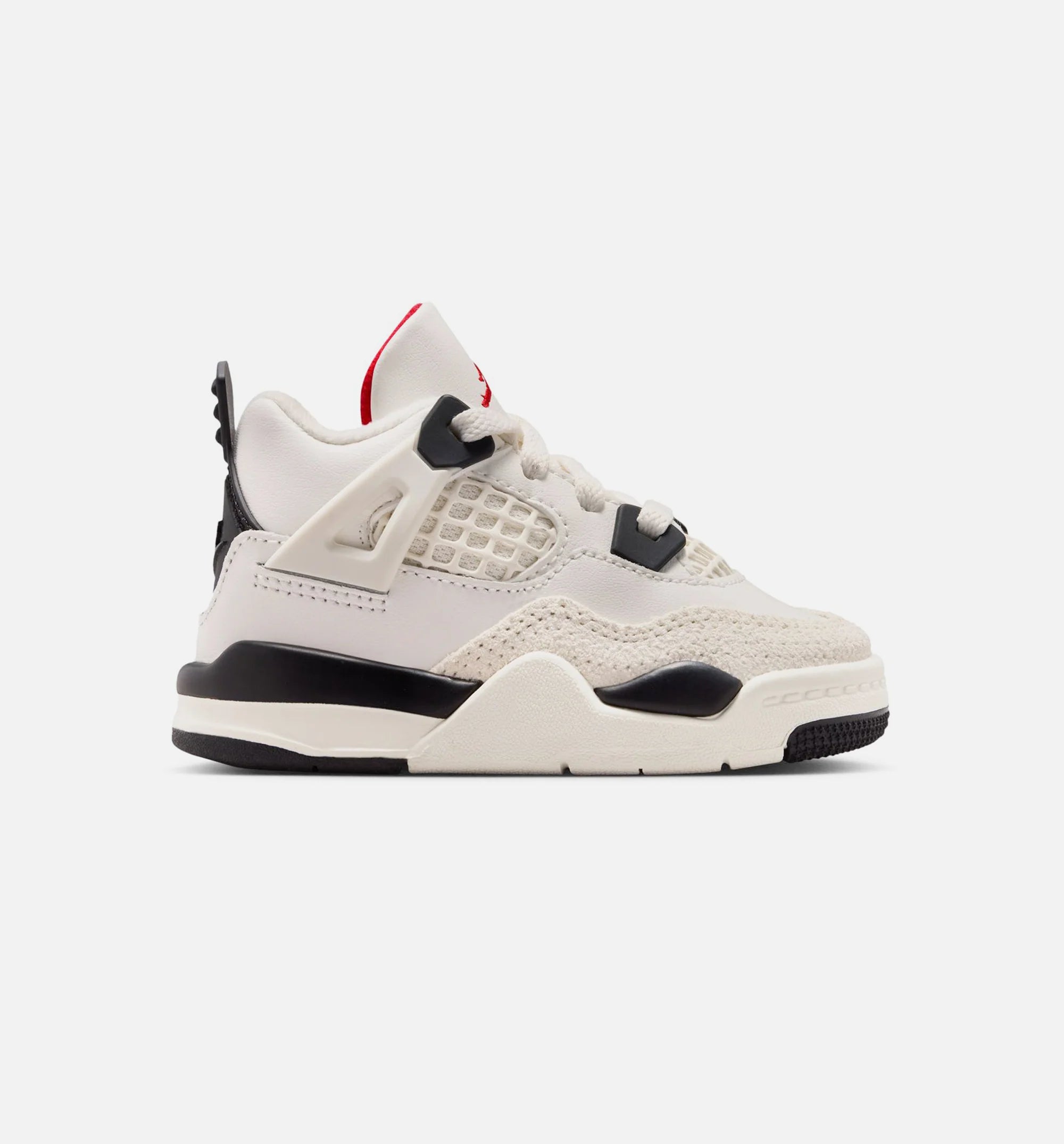 Air Jordan 4 Retro Flight Club Infant Toddler Lifestyle Shoe Sail Black University Red Free Shipping