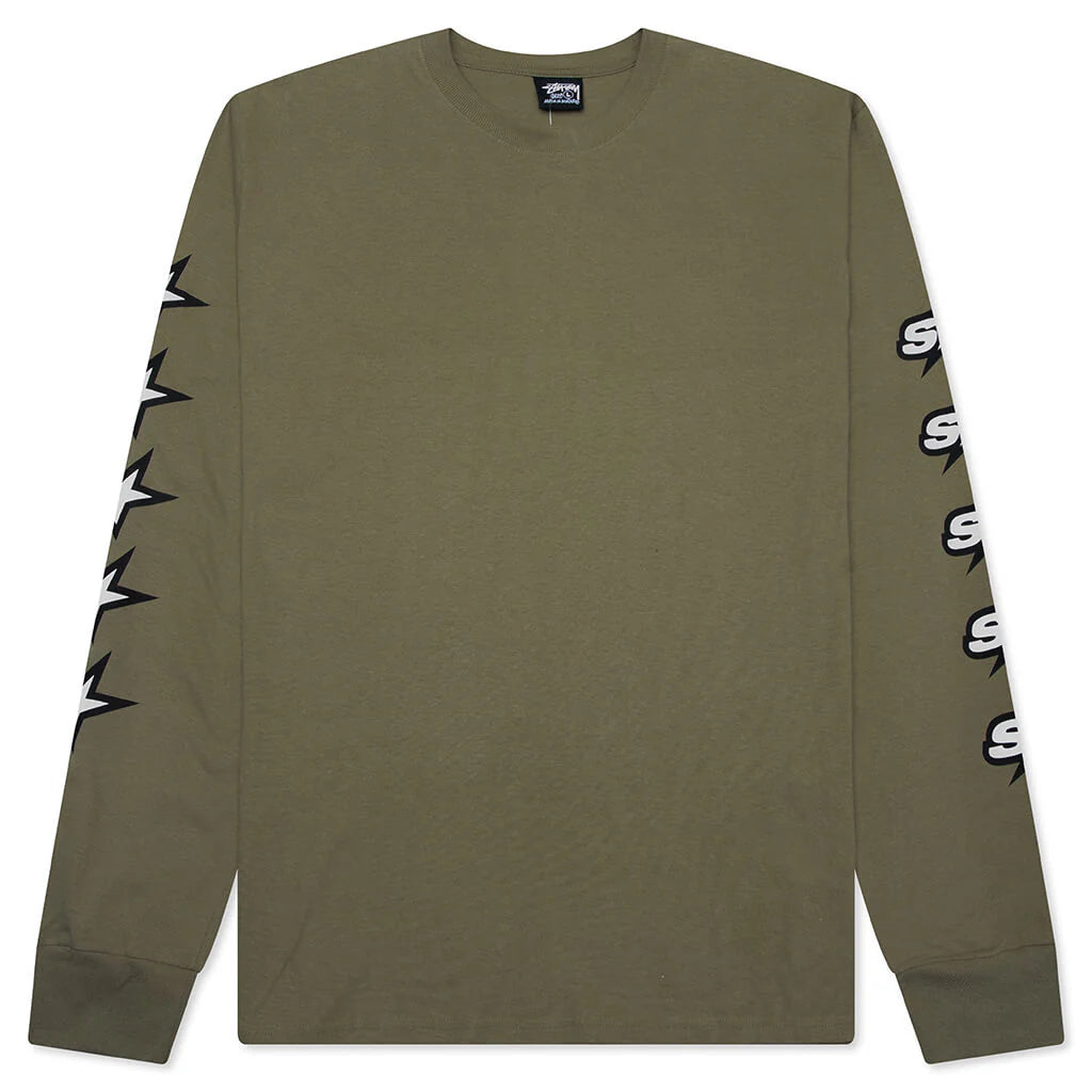 Speedway L S Tee Army