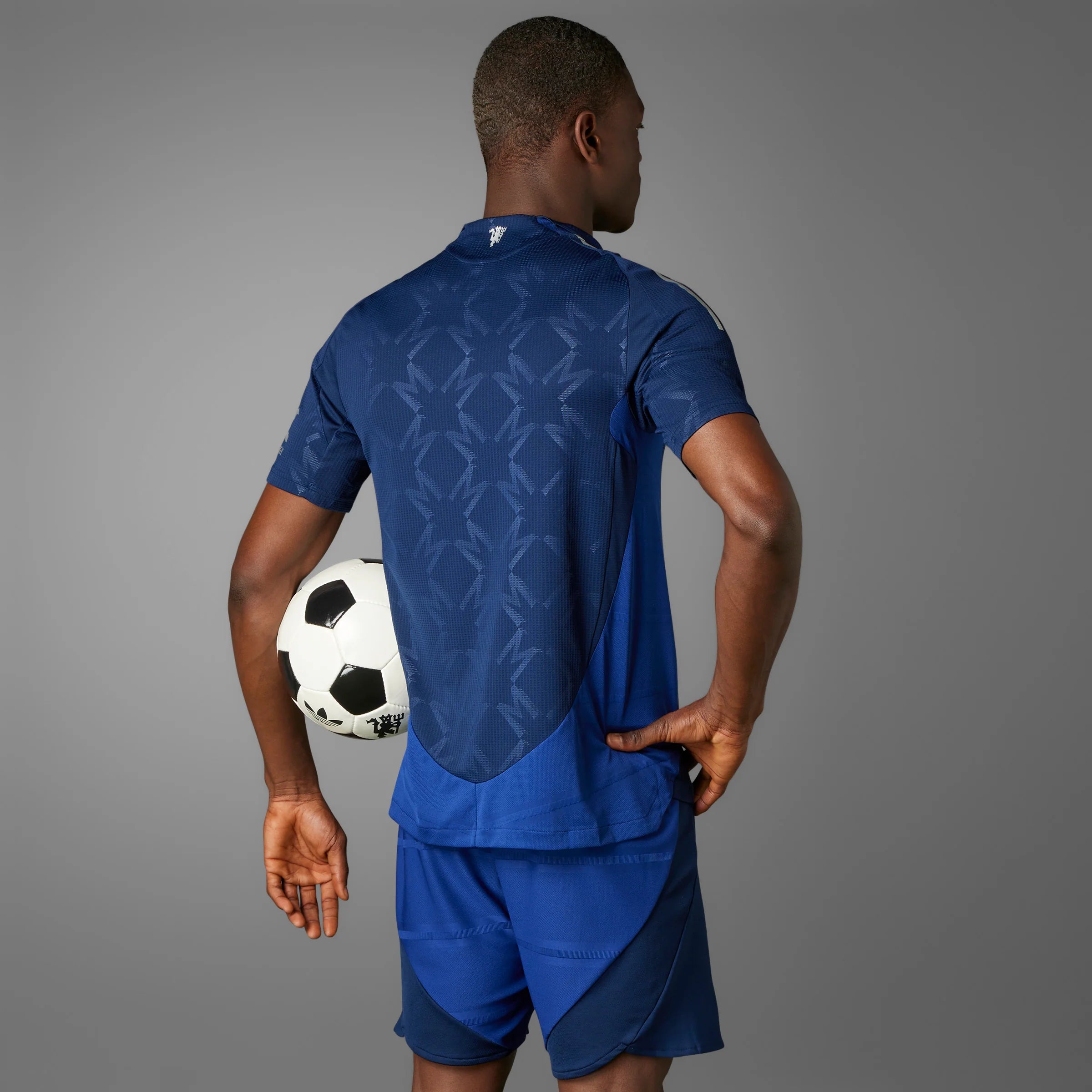 adidas Manchester United Away Authentic Mens Soccer Jersey 24 25 Night Indigo White