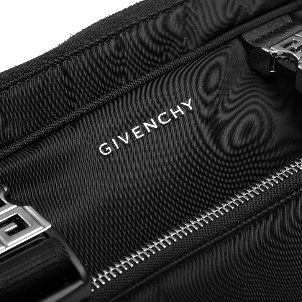 4G Light Double Pouch Messenger Bag Black