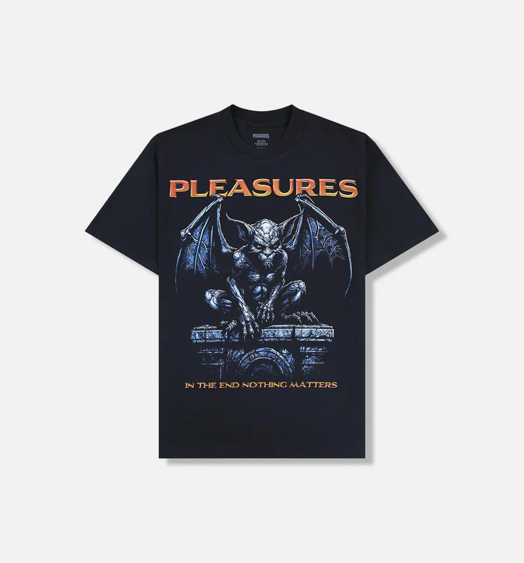 Gargoyle Mens Short Sleeve Shirt Black