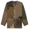 Patchwork Liner Jacket Khaki Mix