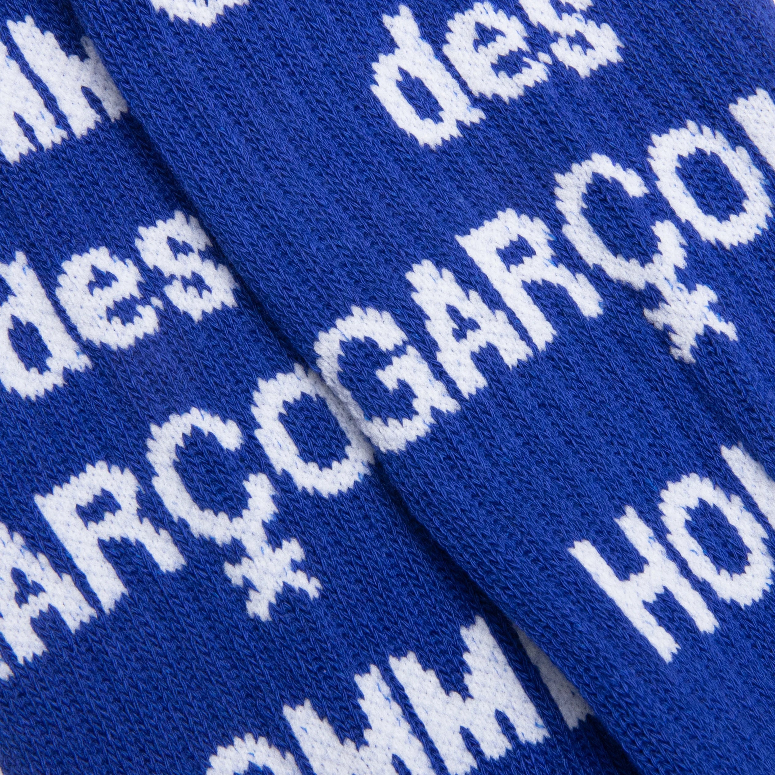 Logo Crew Socks Blue
