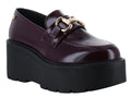 Mocasines Solie Plataforma Brillo Vino para Mujer