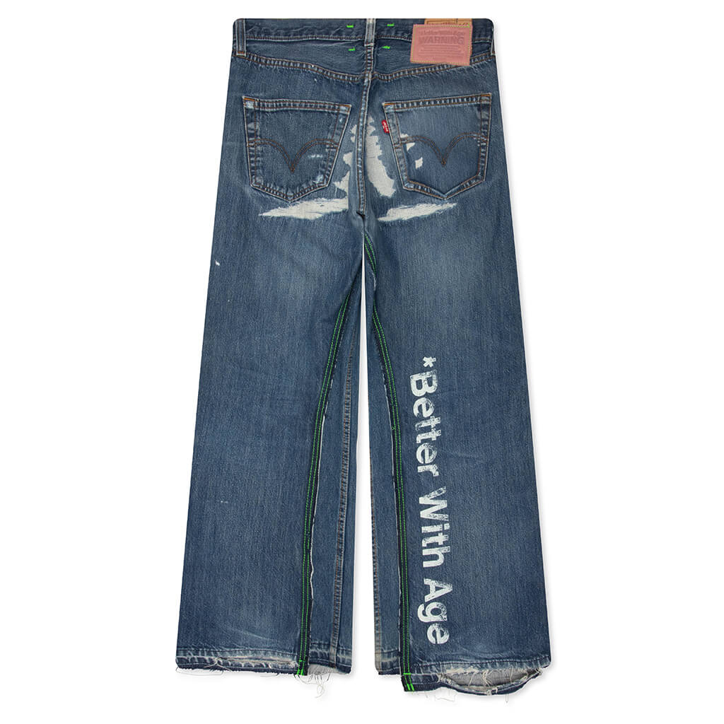 Smoked Double Wide Denim Indigo