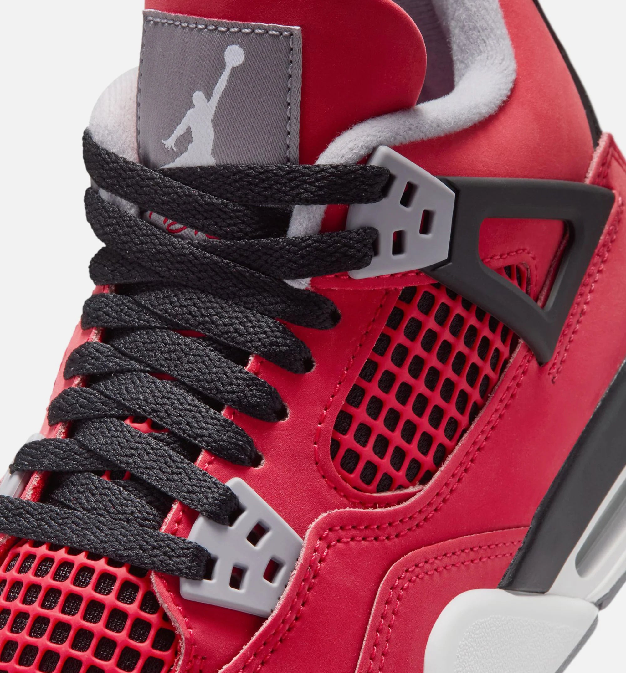 Air Jordan 4 Retro Toro Bravo Grade School Lifestyle Shoe Fire Red White Black Cement Grey Free Shipping