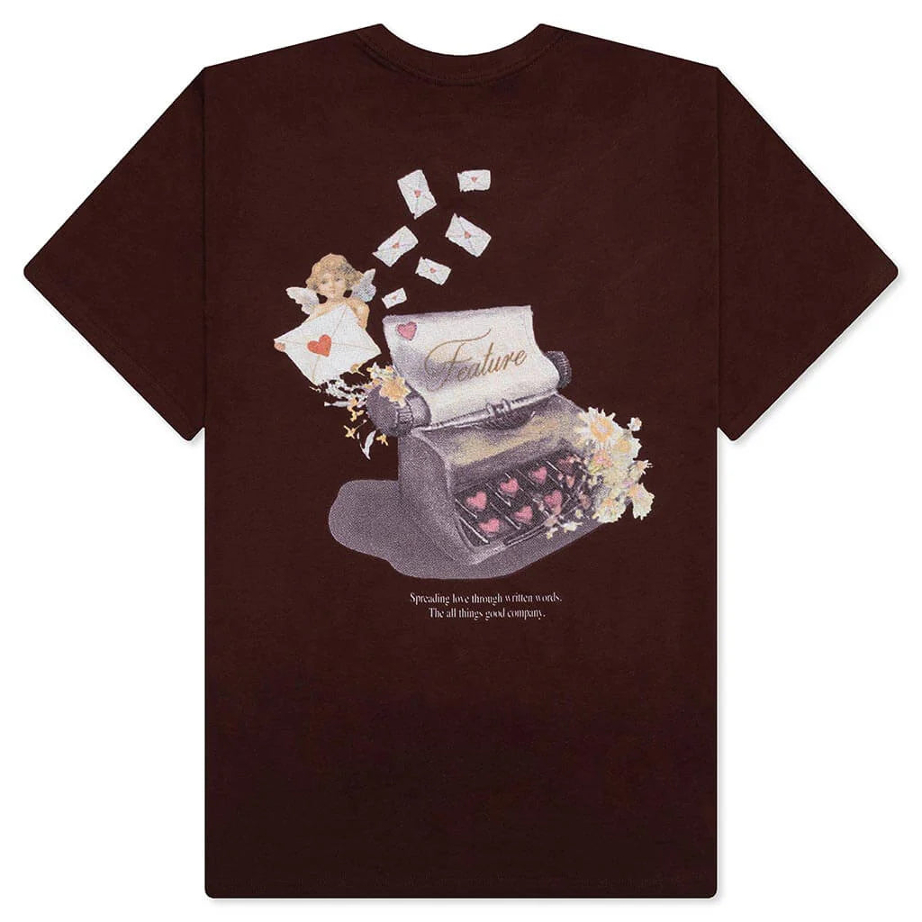 Love Letters Tee Bitter Chocolate