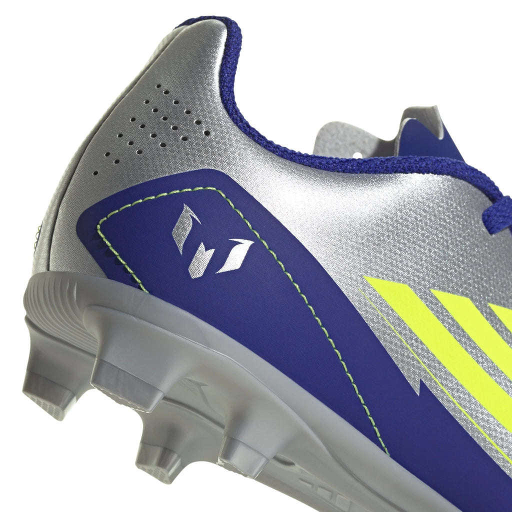adidas F50 Club Messi Firm Multi Ground Boots Junior Silver