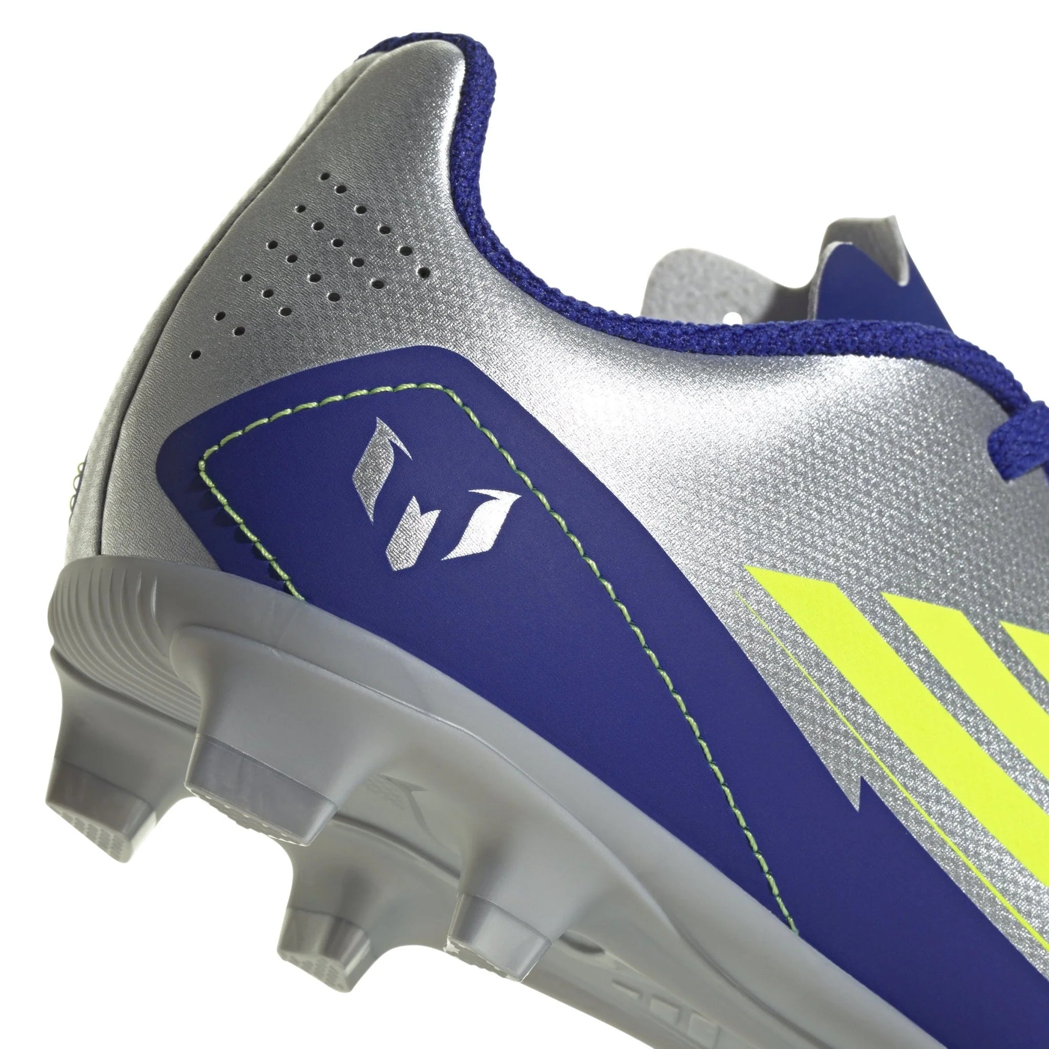 adidas F50 Club Messi Firm Multi Ground Boots Junior Silver